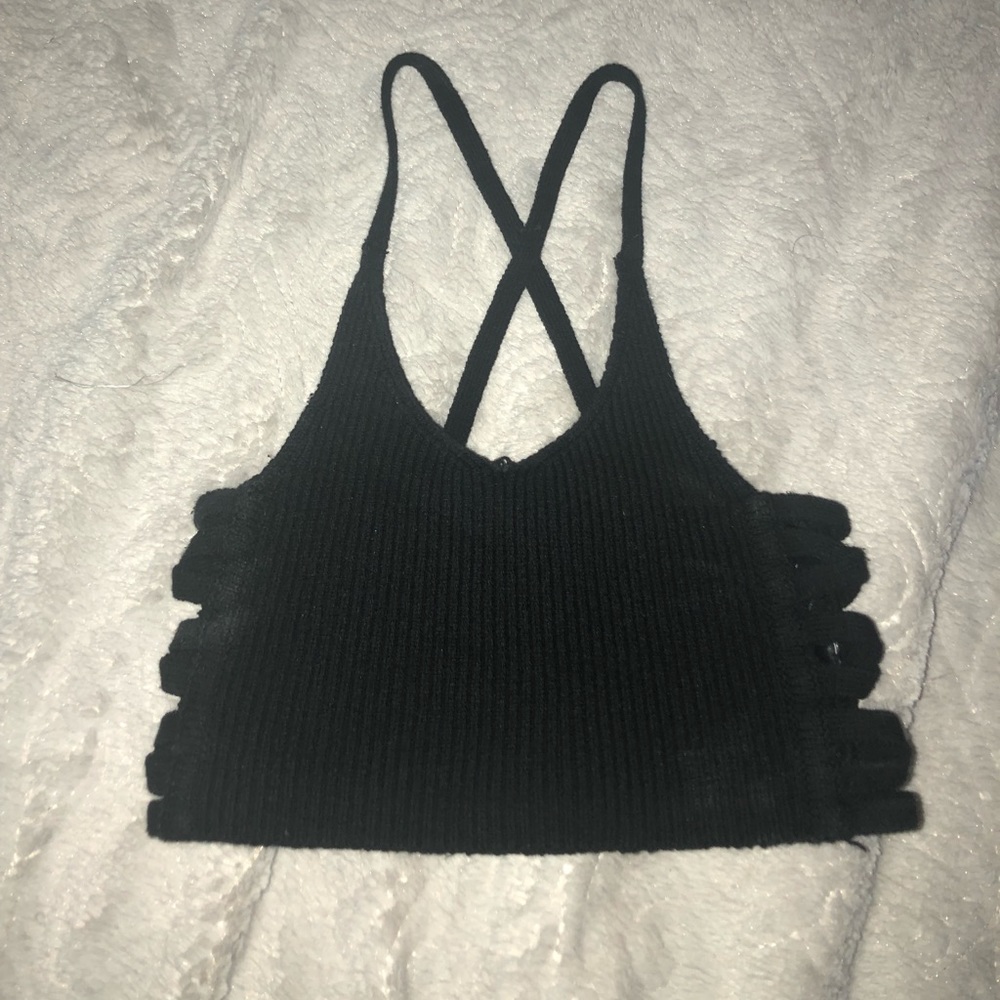 Black crop top